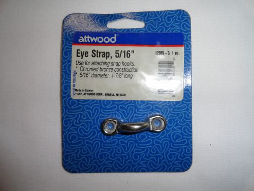 attwood, Eye Strap, 5/16&#034;, Use for attaching snap hooks
