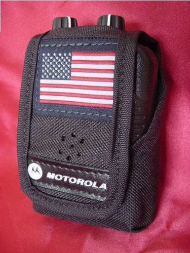 New Motorola Minitor V 5 Nylon Carry Case American Flag