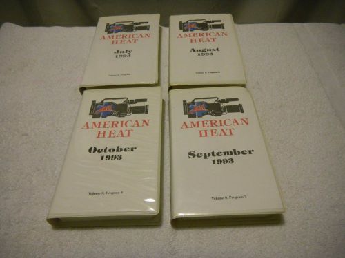 1993 american heat firefighter - 4 training vhs tapes/scba - see photos! for sale