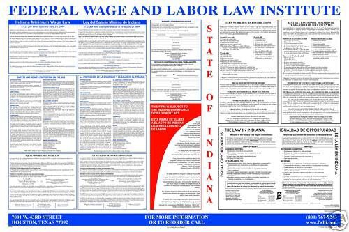 Indiana (IN) All-In-One Labor Law Poster