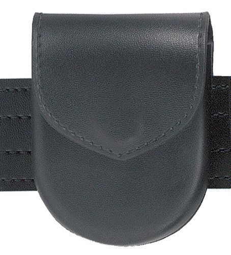Lot 3 safariland 90-9hs black hi-gloss hidden snap top flap handcuff pouch for sale