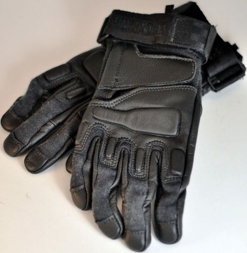 Defective Blackhawk Fury Commando HD Gloves w/ Kevlar Large Black #8157LGBK