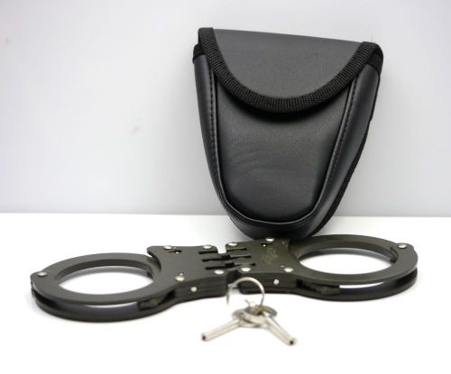 Green Police Cop Sheriff Officer Heavy Duty Military Level Handcuff Cuff +Pouch