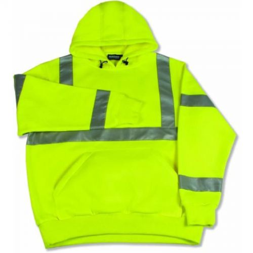Class 3 Sweatshirt Lime Lg 61541 Erb Industries, Inc. Work Gear 61541