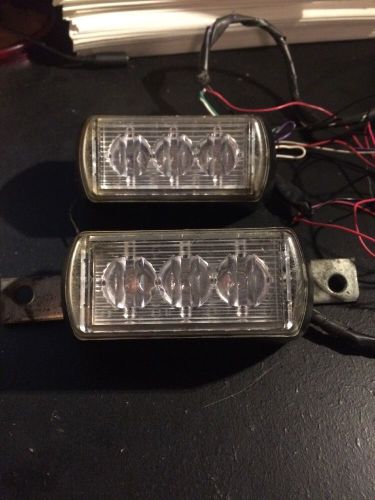 Emergency grill lights blue with 4 switch box and misc wires for sale