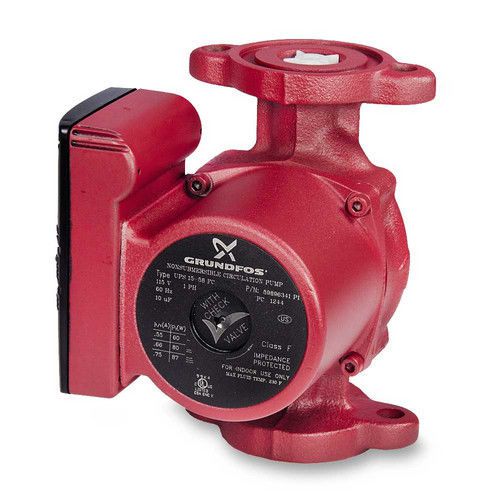 Grundfos 59896300 up15-100f cast iron circulator pump 1/25hp 115v for sale