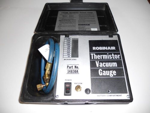 Robinair 14830a thermistor vacuum gauge w/case and hose, good cond, used, bin 25 for sale