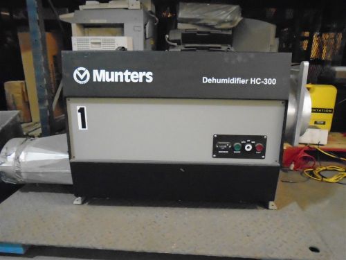 MUNTERS HC300 DEHUMIDIFIER SINGLE PHAS 60HZ 200/240 VOLT 2885 HRS USED AS IS