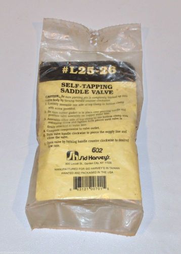 Sid Harvey&#039;s - L25-26 - Self Tapping Saddle Valve for Icemaker or Humidifier