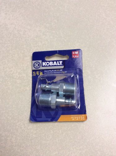 Kobalt 1/4&#034; industrial plug kit with 3/8&#034; npt for sale