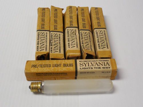 NEW LOT OF 6 SYLVANIA PRE-TESTED LAMP LIGHT BULB T61/2-A 20W 120V