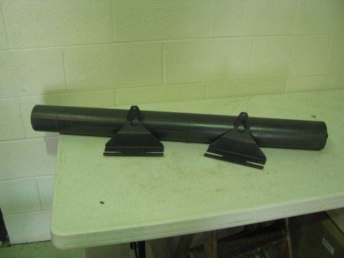 Conveyor pulley, 42&#034;x4&#034; idler, w/mounting brackets for sale