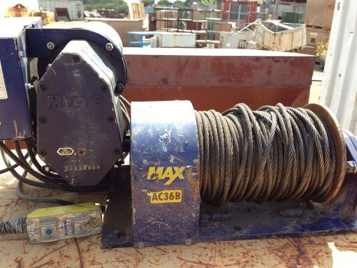 My-te ac36b max electric winch-hoist max 3,000-lb  or 6,000-lb double-line lift for sale