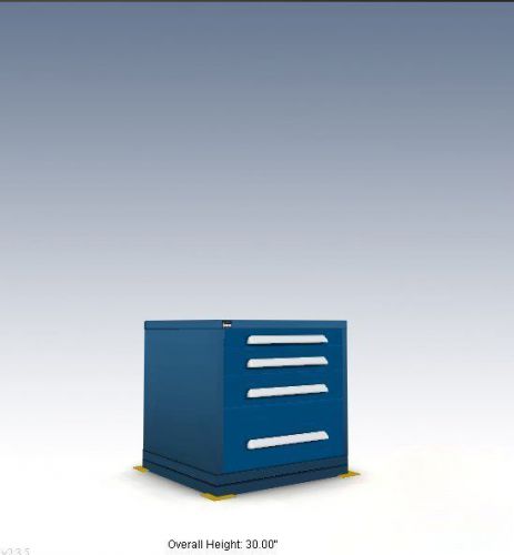 New stanley vidmar 4 drawer 30&#034; high density tool drawer storage cabinet bins for sale