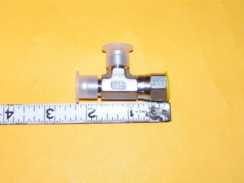 SS Pipe Fitting/connector 411P 3-Way Coupler Tee -New- 316 Air, Gas