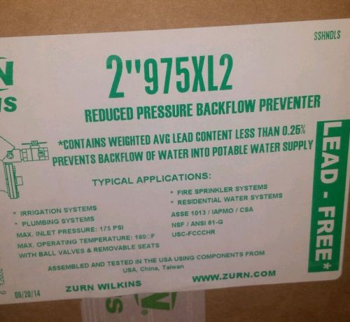 2.0 wilkins 975xl2 lead free backflow