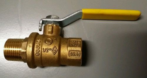 New plastic process equipment 1/2&#034; brass ball valve  model 948103pp for sale