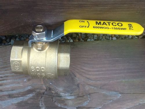 1 1/2&#034; brass ball valve 600wpi marco for sale