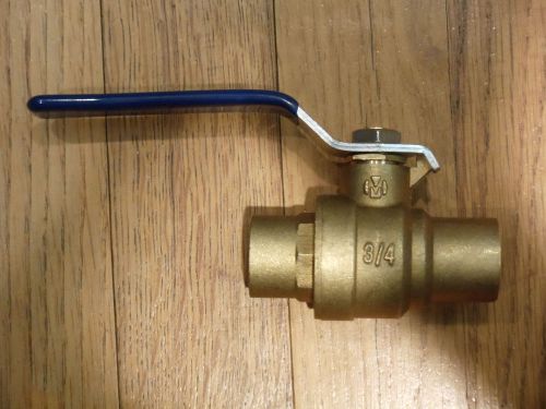 Milwaukee valve | brass ball valve &#034;ba-485b&#034;, [3/4&#034;] for sale