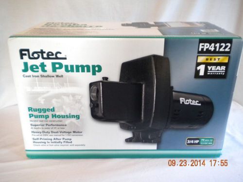 Fp4122 flotec simer cast iron shallow well jet pump 3/4 hp dual voltage 115 230 for sale