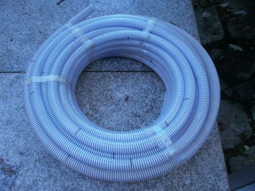 3/4&#034; x 100&#039; - flexible pvc suction &amp; discharge hose clear w helix spiral for sale