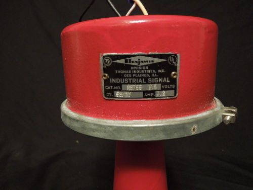 Benjamin Fire Alarm Horn Signal 110V Simplex 4030 Repainted