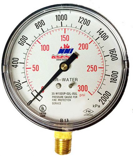 Fire protection sprinkler service gauge 300psi, 2000kpa air-water for sale