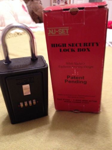 NU-SET High Security Lock Box #2020 with Resettable 4 Number Combination