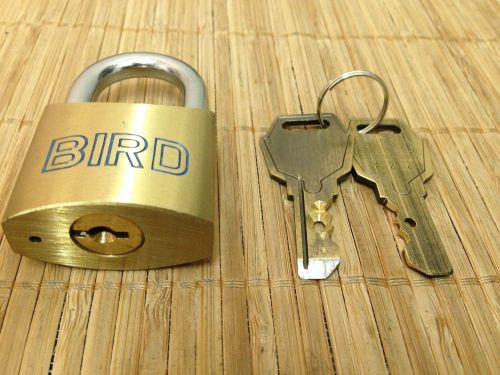 7-Pin 40mm BIRD brand *Hybrid* padlock with 2 *Unique Keys*