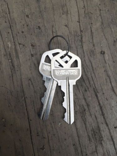 Kwikset pre cut keys