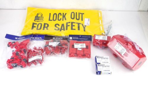 BRADY 65777 28 pc Electrical Portable Lockout Starter Kit Missing 15 Pieces 1R
