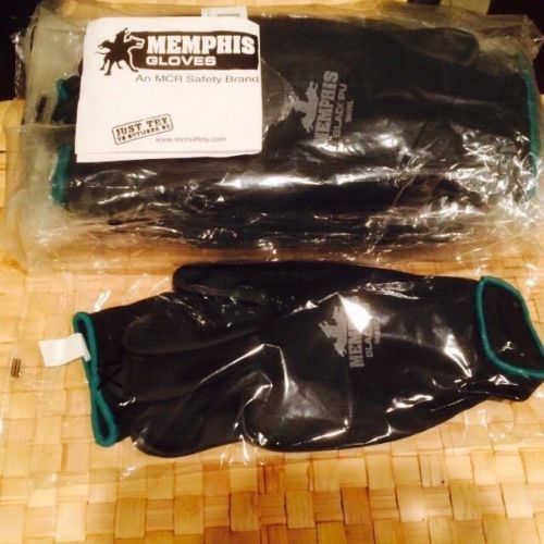 (10) pair MEMPHIS 9669XL Industrial Work Gloves Coated
