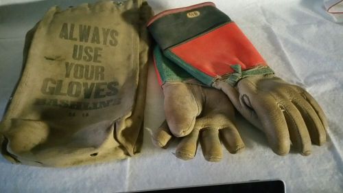 Used Bashlin&#039;s electricians gloves size 9 1/2