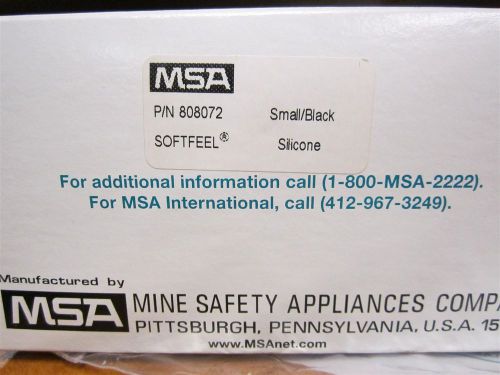 Comfo classic msa small/black silicone respirator facepiece model 808072 new for sale