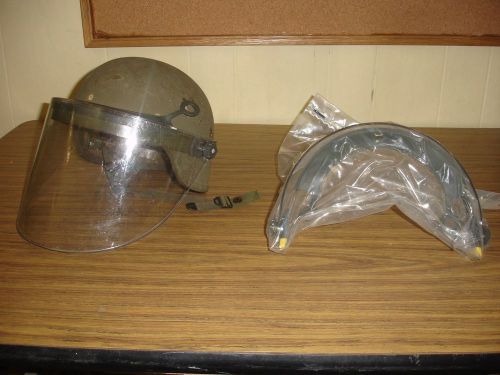 USGI INDUSTRIAL RIOT FACE SHIELD PROTECTIVE FOR KEVLAR CLIPS ON STYLE 2 USA PASG
