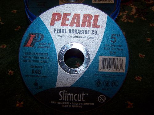 5&#034; x .040 x 7/8&#034;  Pearl Slimcut40 Cut-Off Wheels 25 Pack made in Germany CW0532A