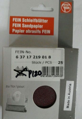 Fein 6 37 17 219 01 8 Profile sandpaper 120 grit 25/pkg