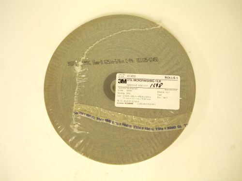3m 373l a/o microfinishing film, 5/8&#034; x 450&#039; x 5/8&#034;, 40 micron, 5mil roll /33a/ for sale