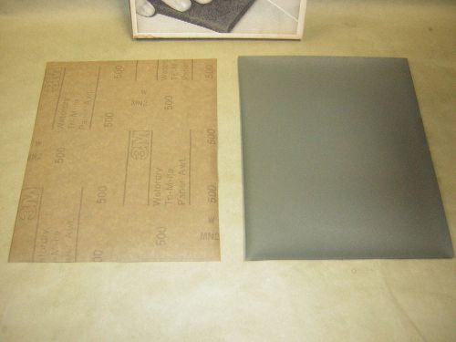 3m 02001 Wet Dry sandpaper 9 x 11 sheets 500 grit 50 sheet pack