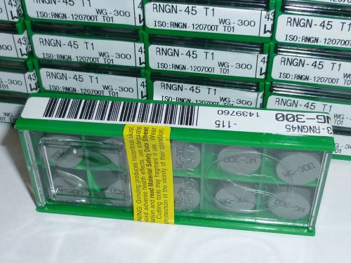 (10 PCS) ** SALE ** RNGN-45 T1 / RNGN120700T T01 WG300 Ceramic *** 10 inserts **