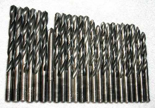 24 twist drill bits 3/8~17/64 jobber length round shank high speed steel usa for sale