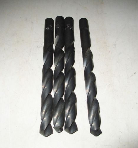 4  New Morse Size  31/64  HSS Jobber Length  Drill Bits  #1330 - Made in USA