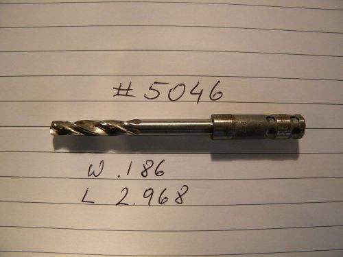 2 new drill bits #5046 .186 hsco hss cobalt aircraft tools guhring made in usa for sale