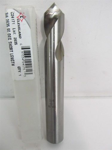 Cleveland c24171, series 2635, 3/4&#034;, 90 degree, hss spotting drill for sale
