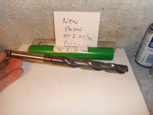 Machinists 12/05a buy now perfect new precision usa 25/32 mt2 drill for sale