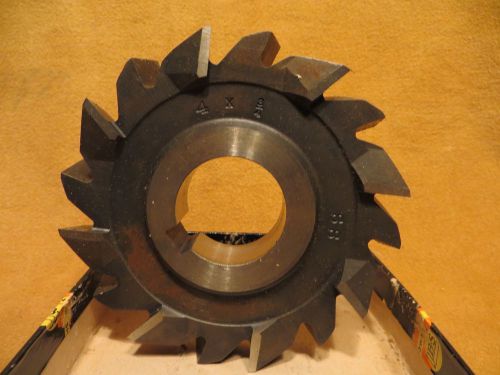 Brown &amp; Sharpe 4&#034;x3/4&#034;x1 1/4&#034; Staggered Tooth Side Milling Cutter HSS M-378 NEW