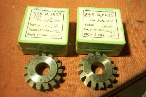 TWO MIKRON HOBS #19678 &amp; 19679 MADE IN SWITZERLAND