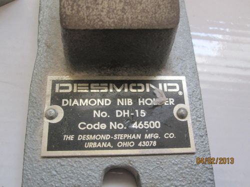 &#034; desmond&#034; diamond nib holder model dh-15 for sale