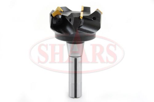 Shars r8 shank 3&#034; indexable face milling cutter sean sekn sekr insert new for sale
