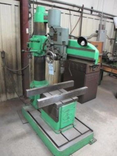 3&#039; Arm 7&#034; Col Dia Arboga ER830 RADIAL DRILL, T-Slotted Box Tbl, #4MT, Jacobs Chk